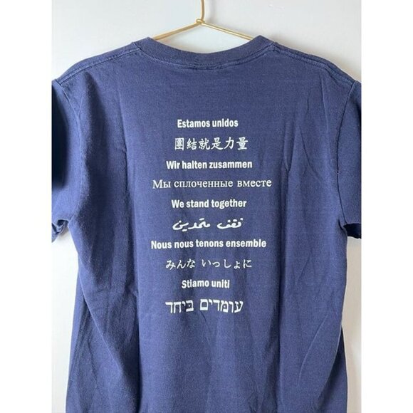 NYU New York University T-Shirt BlueCollegiate American Flag Vintage 2001 Small - Picture 8 of 10